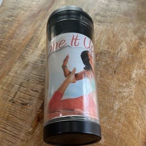 Autographed Sbux Tone it Up TIU coffee travel mug